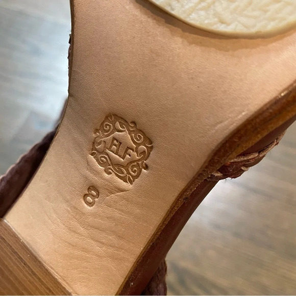 Bali Elf Spirit Walker Fairy Boho Stacked Heel Leather Booties Size 8 - Picture 13 of 14